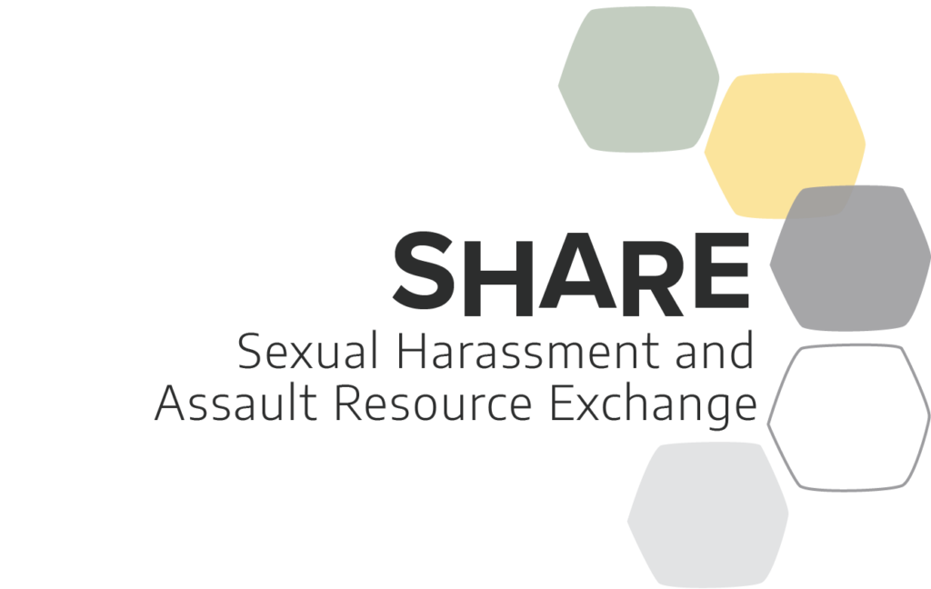 SHARE Sexual Harassment and Assault Resource Exchange Logo